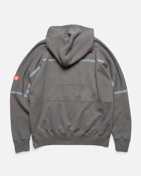 Cav Empt Taped Cut Heavy Hoody in Charcoal from the brands Autumn / Winter 2023 collection blues store www.bluesstore.co