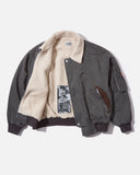 Cav Empt Wool Boa Inner Zip Jacket in Charcoal blues store www.bluesstore.co