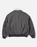 Cav Empt Wool Boa Inner Zip Jacket in Charcoal blues store www.bluesstore.co