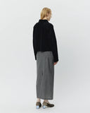 Cropped Leisure Zip up - Black Jersey Cord blues store www.bluesstore.co