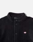 Danton Stand Collar Cardigan in Black blues store www.bluesstore.co