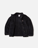 Danton Stand Collar Cardigan in Black blues store www.bluesstore.co