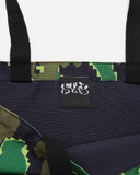 Lilypad Magazine's first tote bag featuring digi-camo artwork by Bergen blues store www.bluesstore.co