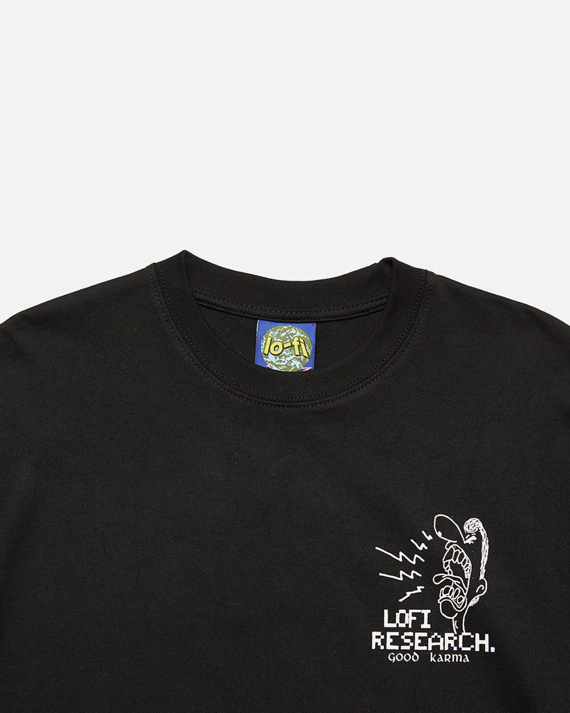 Lo-fi Good Karma T-shirt in Black from the brands stargazer collection blues store www.bluesstore.co