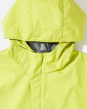 Sturla Hooded Curve Closure Jacket in Jonquil Green blues store www.bluesstore.co