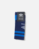 Eye Socks in Blue from the Aries x Umbro Centenary Collaboration blues store www.bluesstore.co