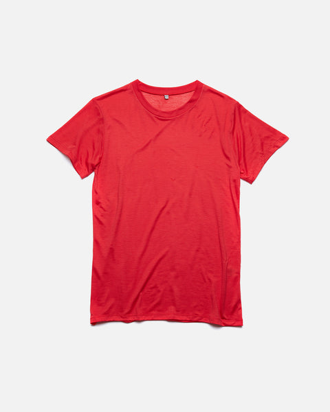 Tee Shirt in Dio Red from the Baserange Autumn / Winter 2023 collection blues store www.bluesstore.co