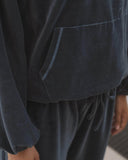 baserange Pillow Hoodie in Petroleum Blue blues store www.bluesstore.co