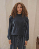 baserange Pillow Hoodie in Petroleum Blue blues store www.bluesstore.co