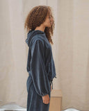 baserange Pillow Hoodie in Petroleum Blue blues store www.bluesstore.co