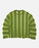 Fuzzy Threadbare Sweater in Green from the Brain Dead Autumn / Winter 2023 collection blues store www.bluesstore.co
