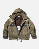 cav empt aw24 Leather Shoulder Bomber Jacket in Khaki blues store www.bluesstore.co