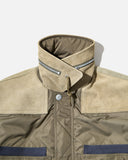 cav empt aw24 Leather Shoulder Bomber Jacket in Khaki blues store www.bluesstore.co