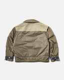 cav empt aw24 Leather Shoulder Bomber Jacket in Khaki blues store www.bluesstore.co
