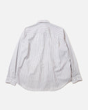 A white and navy blue pinstripe long sleeve shirt from Danton's Spring / Summer 2023 collection blues store www.bluesstore.co