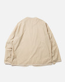 A collarless jacket in sand beige from Danton's Spring / Summer 2023 collection blues store www.bluesstore.co