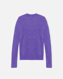 Brushed Alpaca O-Neck Jumper - Purple