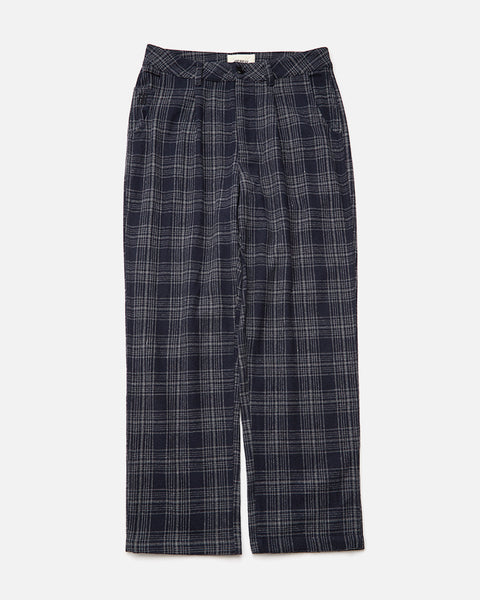 Preceptor Trousers in Navy and White Plaid from the Heresy Autumn / Winter 2023 collection blues store www.bluesstore.co