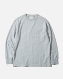 snow peak Recycled Cotton Heavy L/S T-Shirt in Grey blues store www.bluesstore.co