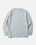 snow peak Recycled Cotton Heavy L/S T-Shirt in Grey blues store www.bluesstore.co
