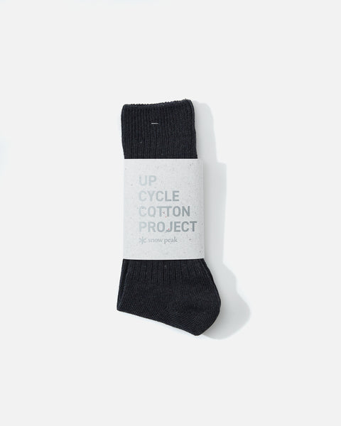 snow peak Recycled Cotton Socks in Black blues store www.bluesstore.co