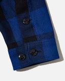 south2 west8 Smokey Shirt Cotton Buffalo Plaid Twill in Blue blues store www.bluesstore.co