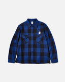 south2 west8 Smokey Shirt Cotton Buffalo Plaid Twill in Blue blues store www.bluesstore.co