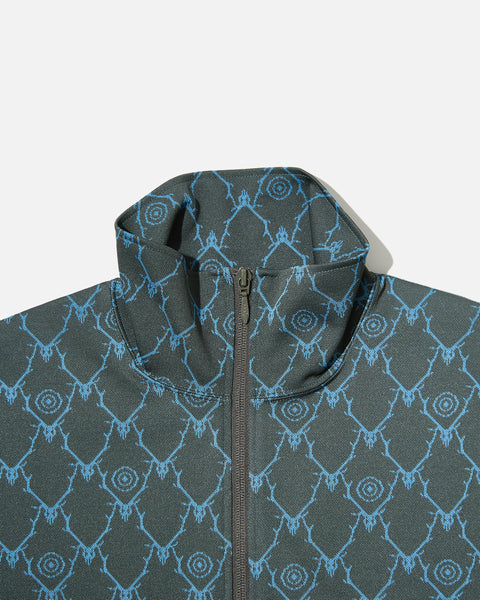 south2 west8 Trainer Jacket Poly Jq. / Skull & Target in Green blues store www.bluesstore.co