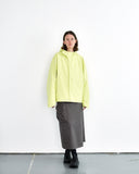 Sturla Hooded Curve Closure Jacket in Jonquil Green blues store www.bluesstore.co