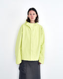 Sturla Hooded Curve Closure Jacket in Jonquil Green blues store www.bluesstore.co