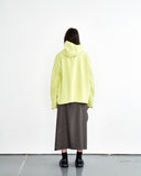 Sturla Hooded Curve Closure Jacket in Jonquil Green blues store www.bluesstore.co