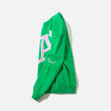 A+ Message A+ Crewneck Sweat in Double Mint blues store www.bluesstore.co