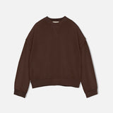 YMC (You Must Create) Almost Grown Cotton Loopback Sweatshirt in Brown blues store www.bluesstore.co