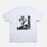 Karma T-shirt in white from Agaric Fly blues store www.bluesstore.co