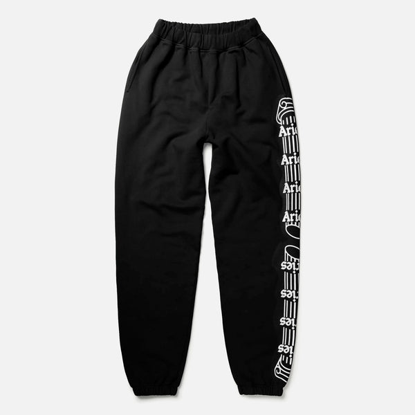 Aries Arise Premium Column Sweatpants in Black blues store www.bluesstore.co