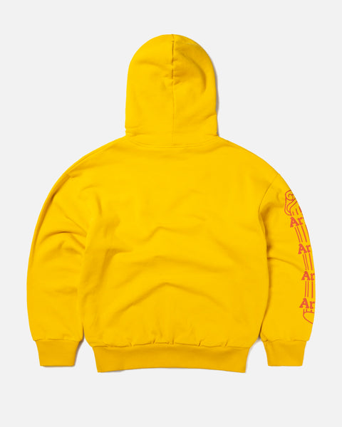 SS23 Aries Arise Column Hoodie in Mustard blues store www.bluesstore.co