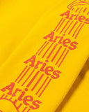SS23 Aries Arise Column Hoodie in Mustard blues store www.bluesstore.co