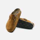 Boston Soft Footbed in Mink Suede from Birkenstock blues store www.bluesstore.co