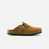 Boston Soft Footbed in Mink Suede from Birkenstock blues store www.bluesstore.co
