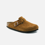 Boston Soft Footbed in Mink Suede from Birkenstock blues store www.bluesstore.co