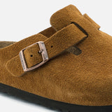 Boston Soft Footbed in Mink Suede from Birkenstock blues store www.bluesstore.co