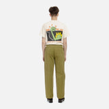 Livewire Pigment Dyed Herringbone Pant in Olive from Brain Dead blues store www.bluestore.co