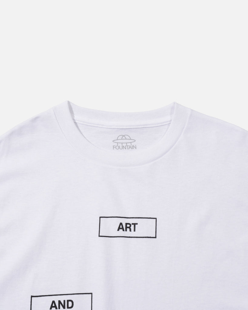 Art And People T-shirt in White from Fountain blues store www.bluesstore.co