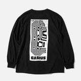 Gasius Amaze Logo long sleeve T-shirt in black from the brands Black Shiz collection blues store www.bluesstore.co