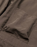 Peach Cloth Shirt Blouson in D. Brown from the Meanswhile Spring / Summer 2023 collection blues store www.bluesstore.co
