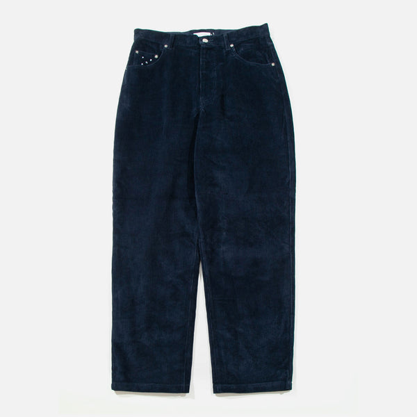 SS22 DRS Corduroy Pants in Navy from Pop Trading Company blues store www.bluesstore.co