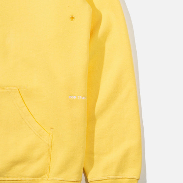 Pop Logo Hoodie in Snapdragon Yellow from Pop Trading Company blues store www.bluesstore.co