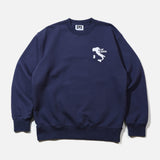 P.iu P.asta Sweatshirt in Navy Blue from Public Possession blues store www.bluesstore.co