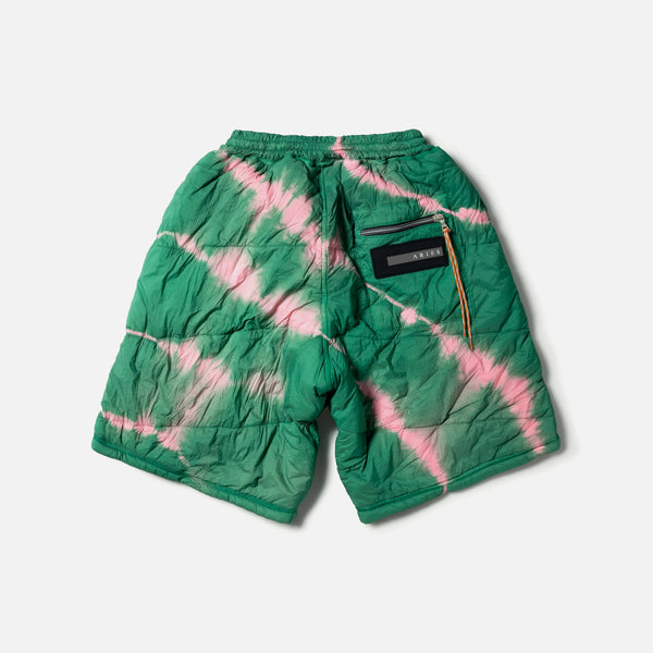 Tie-Dye Padded Liner Shorts in Aqua and Pink from the Aries Arise blues store www.bluesstore.co