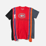 SS22 7 Cuts Short Sleeve College Tee from Rebuild by Needles blues store www.bluesstore.co